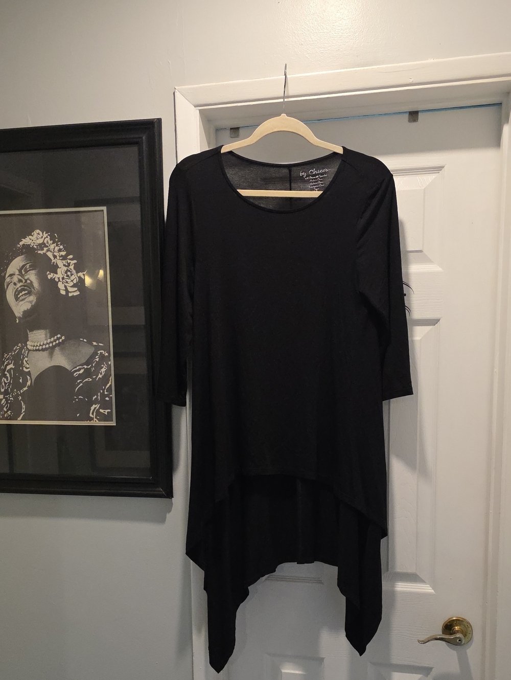 Chico's Black High-Low Tunic Top